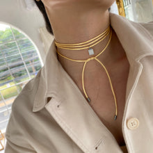 Load image into Gallery viewer, Cord Choker Necklace
