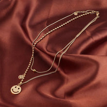 Load image into Gallery viewer, Smiley Layer Necklace