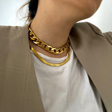 Load image into Gallery viewer, Flat Snake Chain Necklace - 20"