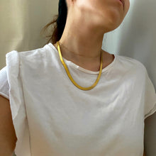 Load image into Gallery viewer, Flat Snake Chain Necklace - 20"