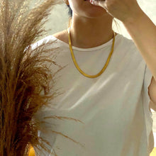 Load image into Gallery viewer, Flat Snake Chain Necklace - 20"