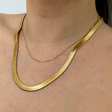 Load image into Gallery viewer, Flat Snake Chain Necklace - 20"