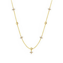 Load image into Gallery viewer, Tiny Bloom Chain Necklace