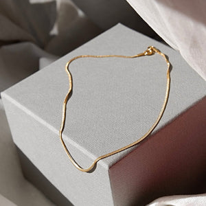 Thin Snake Chain Choker Necklace