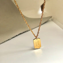 Load image into Gallery viewer, GoodLuck Tag Chain Necklace