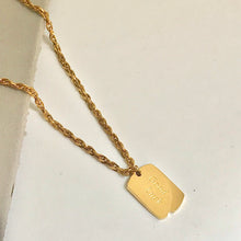 Load image into Gallery viewer, GoodLuck Tag Chain Necklace