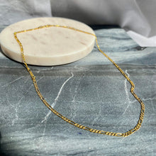 Load image into Gallery viewer, 18K GOLD Dainty Figaro Necklace - 16"/18”/20”
