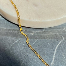 Load image into Gallery viewer, 18K GOLD Dainty Figaro Necklace - 16"/18”/20”