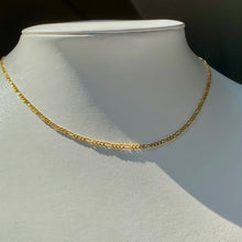 Load image into Gallery viewer, 18K GOLD Dainty Figaro Necklace - 16"/18”/20”