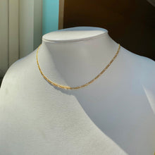 Load image into Gallery viewer, 18K GOLD Dainty Figaro Necklace - 16"/18”/20”