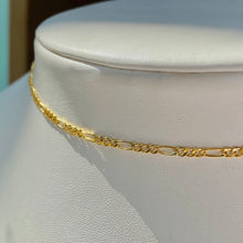 Load image into Gallery viewer, 18K GOLD Dainty Figaro Necklace - 16"/18”/20”