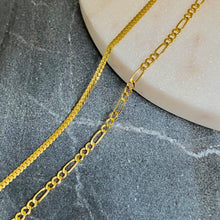 Load image into Gallery viewer, 18K GOLD Dainty Figaro Necklace - 16"/18”/20”