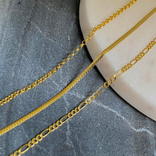 Load image into Gallery viewer, 18K GOLD Dainty Figaro Necklace - 16"/18”/20”