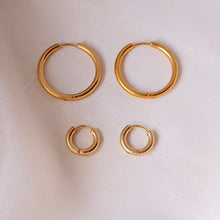 Load image into Gallery viewer, Femme Plain Hoop Earrings