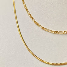 Load image into Gallery viewer, 18K GOLD Dainty Figaro Necklace - 16"/18”/20”