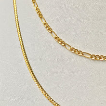 Load image into Gallery viewer, 18K GOLD Dainty Figaro Necklace - 16"/18”/20”