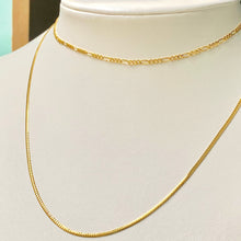 Load image into Gallery viewer, 18K GOLD Dainty Figaro Necklace - 16"/18”/20”