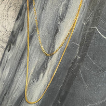 Load image into Gallery viewer, 18K GOLD Dainty Figaro Necklace - 16"/18”/20”
