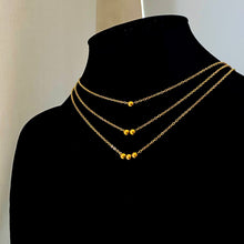 Load image into Gallery viewer, Gold Dot Ball Chain Necklace