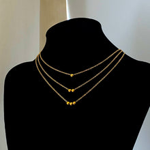 Load image into Gallery viewer, Gold Dot Ball Chain Necklace
