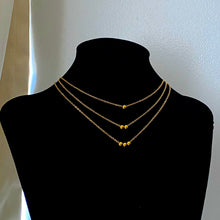 Load image into Gallery viewer, Gold Dot Ball Chain Necklace