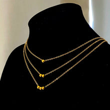 Load image into Gallery viewer, Gold Dot Ball Chain Necklace