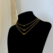 Load image into Gallery viewer, Gold Dot Ball Chain Necklace