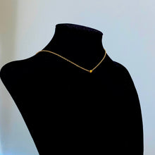 Load image into Gallery viewer, Gold Dot Ball Chain Necklace