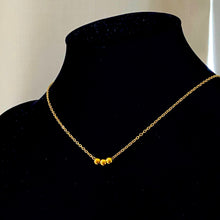 Load image into Gallery viewer, Gold Dot Ball Chain Necklace