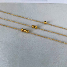 Load image into Gallery viewer, Gold Dot Ball Chain Necklace