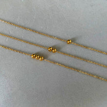 Load image into Gallery viewer, Gold Dot Ball Chain Necklace