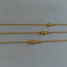 Load image into Gallery viewer, Gold Dot Ball Chain Necklace