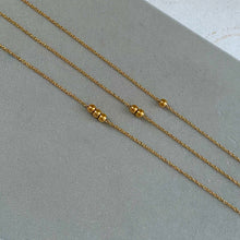 Load image into Gallery viewer, Gold Dot Ball Chain Necklace