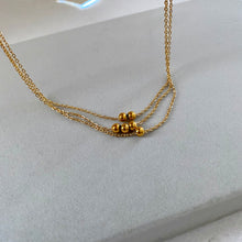 Load image into Gallery viewer, Gold Dot Ball Chain Necklace