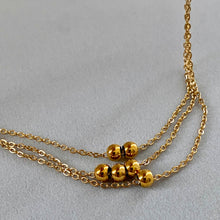 Load image into Gallery viewer, Gold Dot Ball Chain Necklace