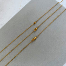 Load image into Gallery viewer, Gold Dot Ball Chain Necklace