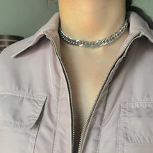 Load image into Gallery viewer, Silver Chunky Cuban Necklace