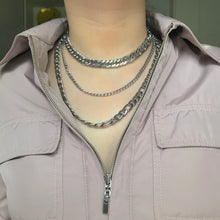 Load image into Gallery viewer, Silver Chunky Cuban Necklace