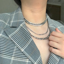 Load image into Gallery viewer, Silver Chunky Cuban Necklace