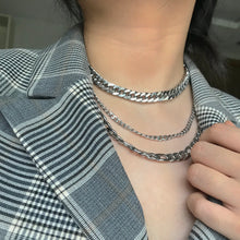 Load image into Gallery viewer, Silver Chunky Cuban Necklace
