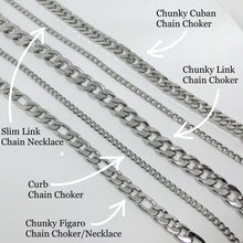 Load image into Gallery viewer, Silver Chunky Cuban Necklace