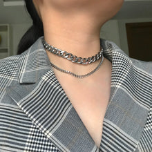 Load image into Gallery viewer, Chunky Link Chain Necklace - Silver