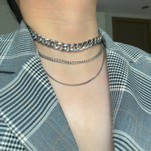Load image into Gallery viewer, Chunky Link Chain Necklace - Silver