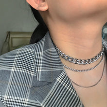 Load image into Gallery viewer, Chunky Link Chain Necklace - Silver