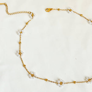 Santan Flower Necklace in Red or White