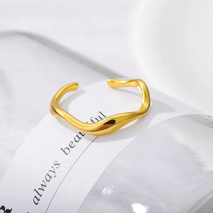 Melted Adjustable Thin Ring