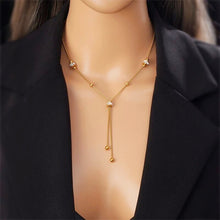 Load image into Gallery viewer, Aria Lariat Chain Necklace