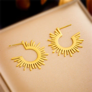 Sunny Light Hoop Earrings