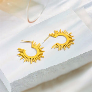 Sunny Light Hoop Earrings