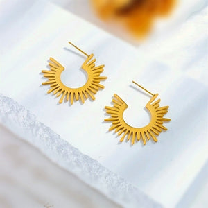 Sunny Light Hoop Earrings